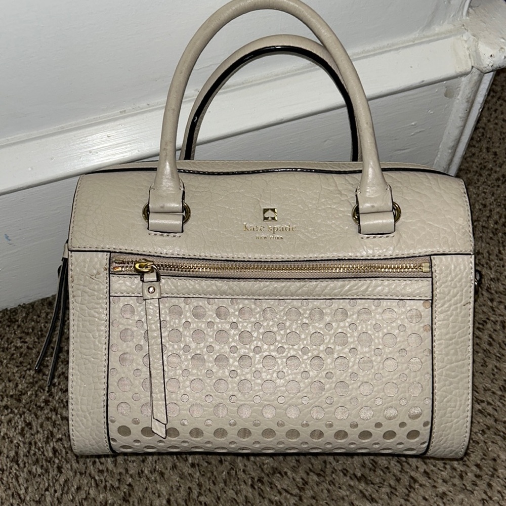 Kate Spade Cream Crossbody/top handle bag.